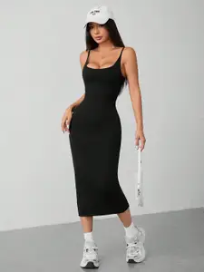 AAHWAN Bodycon Midi Dress