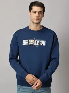 BLACK BUCK Men Printed Sweatshirt