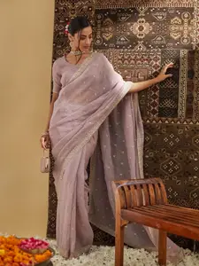 kasee Embellished Embroidered Pure Silk Saree