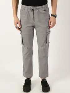 Thomas Scott Men Relaxed Straight Fit Cargos Trousers