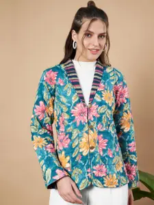 COTLAND FASHION Printed Cotton Comfort-Fit Single Breasted Blazer