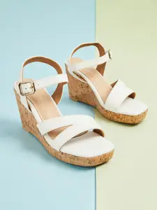 Ginger by Lifestyle Colourblocked Wedge Sandal Heels