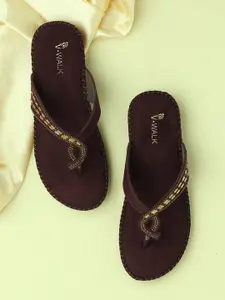 V-WALK Women Embellished Open Toe Flats