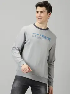 BLACK BUCK Men Printed Sweatshirt