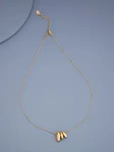 Kushal's Fashion Jewellery Copper Gold-Plated Necklace