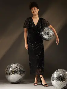 The Roadster Lifestyle Co Embellished Maxi Dress