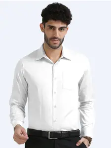 THE FORMAL CLUB Men Cambridge Giza Cotton Smart Fit Pointed Collar Solid Long Sleeve Shirt