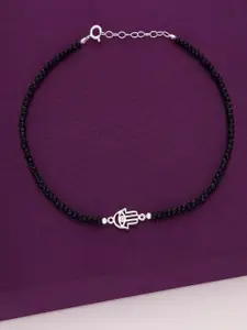 KAI JEWEL Rhodium-Plated Artificial Stones Anklet