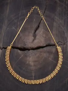 Kushal's Fashion Jewellery Copper Gold-Plated Antique Necklace