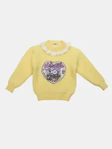 Albion By CnM Girls Embroidered Woollen Pullover