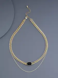 Kushal's Fashion Jewellery Copper Gold-Plated Necklace