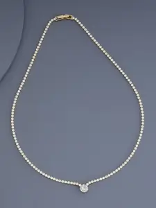 Kushal's Fashion Jewellery Copper Gold-Plated Necklace