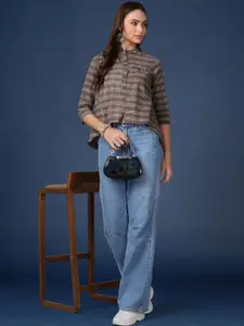 Taavi Hand Block Print Pure Cotton Tops