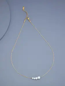Kushal's Fashion Jewellery Copper Gold-Plated Necklace