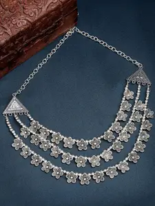 NVR Girls German Silver Silver-Plated Necklace