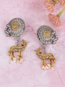 AURAA TRENDS Diamond Shaped Jhumkas Earrings