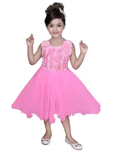 BAESD Floral Net Fit & Flare Dress