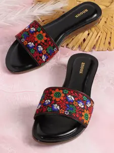 Anouk Women Printed Party Open Toe Flats