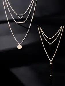 fabula Rose Gold-Plated Layered Necklace