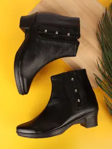 Denill Women Block-Heeled Winter Boots