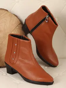 Denill Women Mid-Top Ankle-Heel Winter Boots