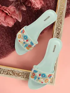 Anouk Women Printed Party Open Toe Flats