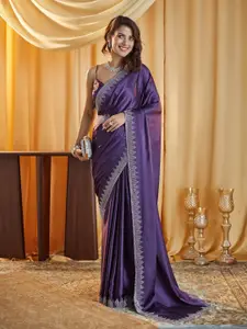 kasee Beads and Stones Satin Saree