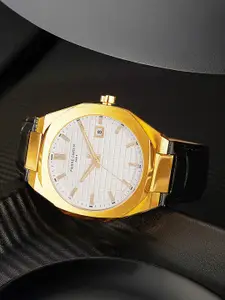 pierre cardin Men Dial & Leather Straps Analogue Multi Function Watch CF.1000.LB.4