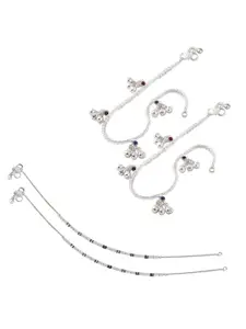 Lila Silver-Plated Anklet
