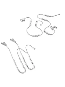 Lila Silver-Plated Anklet