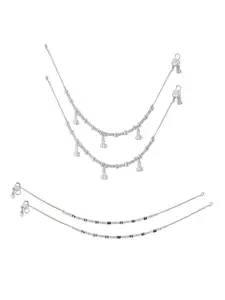 Lila Silver-Plated Anklet