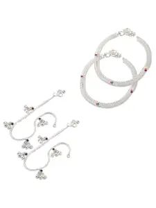 Lila Silver-Plated Anklet