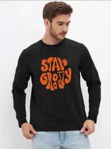 Leotude Men Printed Applique T-shirt