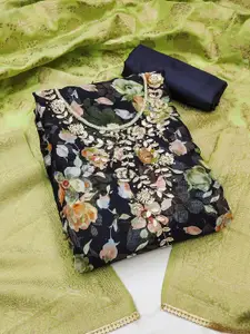 Maroosh Embellished Organza Unstitched Dress Material