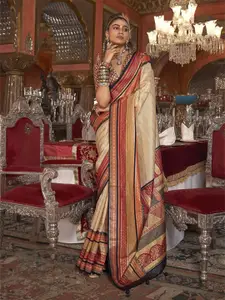 elora Striped Pure Silk Kanjeevaram Saree