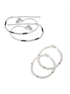 Lila Silver-Plated Anklet