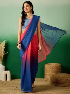 Anouk Ombre Poly Georgette Saree