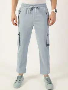 Thomas Scott Men Relaxed Loose Fit Easy Wash Cargos Trousers