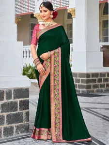 Saree mall Zari Silk Blend Designer Sarees