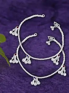 Lila Silver-Plated Anklet