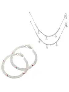 Lila Silver-Plated Anklet