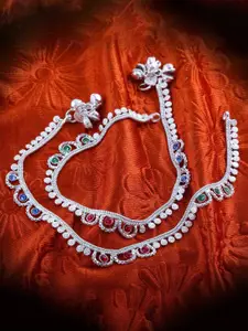 Lila Silver-Plated Anklet