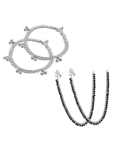Lila Silver-Plated Anklet
