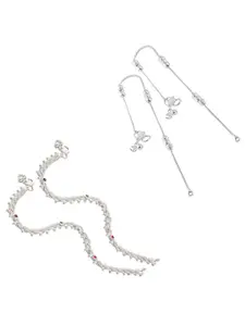 Lila Silver-Plated Anklet