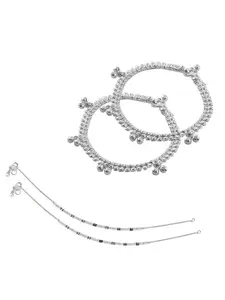 Lila Silver-Plated Anklet