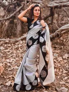 Anouk Zari Silk Blend Kanjeevaram Saree