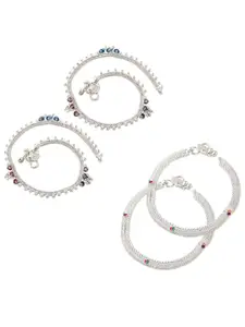 Lila Silver-Plated Anklet