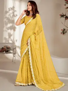 Saree mall Ethnic Motifs Poly Chiffon Sarees