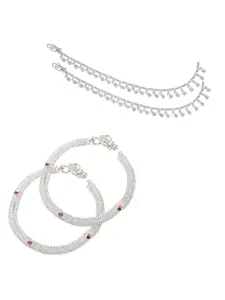 Lila Silver-Plated Anklet