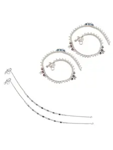 Lila Silver-Plated Anklet